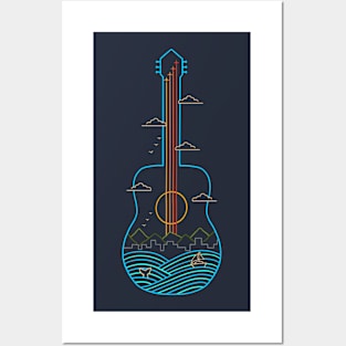 Nature Guitar Posters and Art